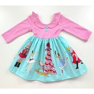 Eleanor Rose Tori Holiday Dress Size 18 Months Pink Blue